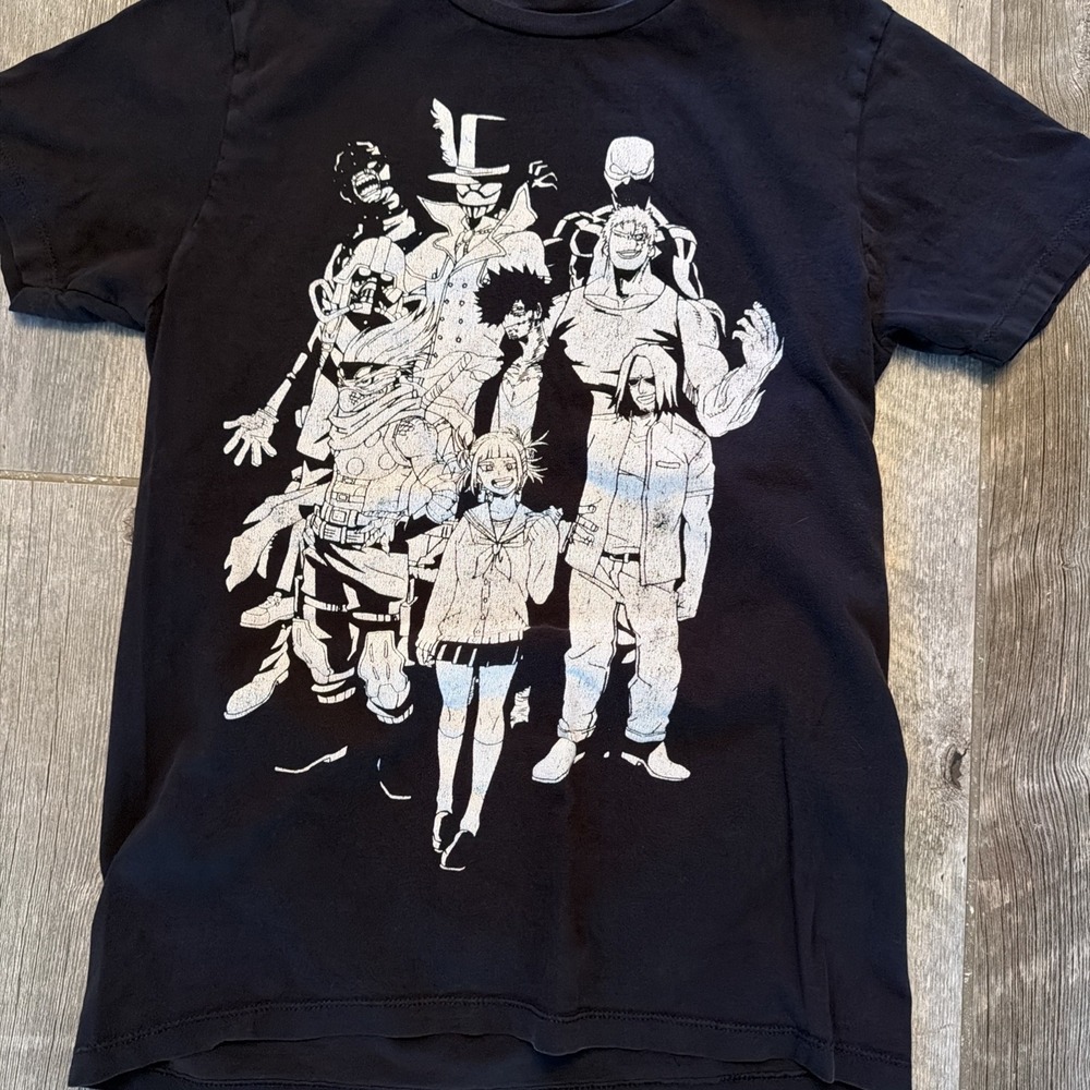 My Hero Academia League of Villains Vanguard Action Squad Black Graphic T-Shirt